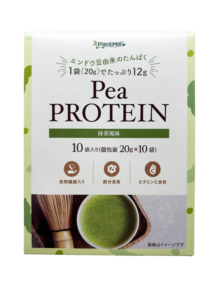 Pea PROTEIN 抹茶風味 パッケージ